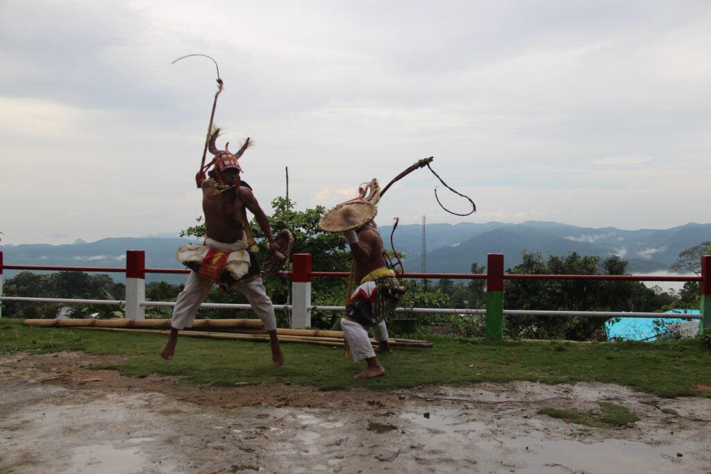 Caci traditional dance in Manggarai